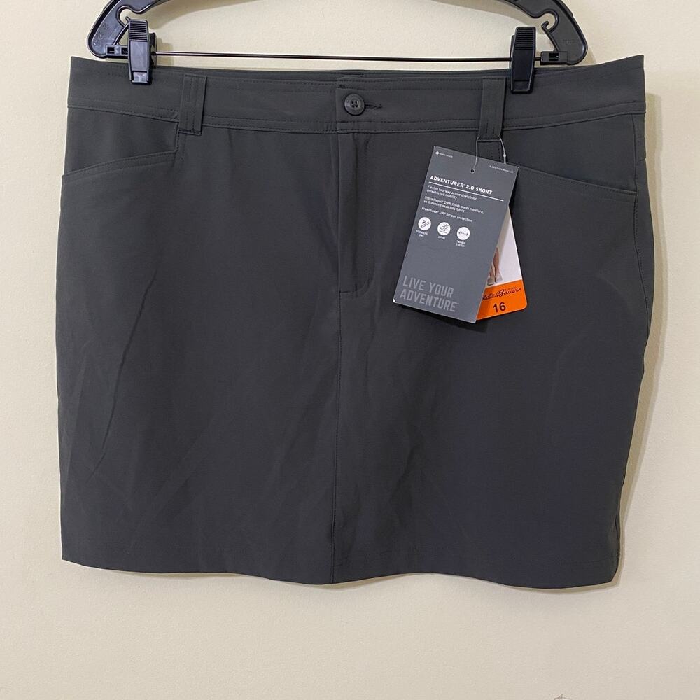 NWT Eddie Bauer Women Skort Adventurer 2.0 size 16 outdoor gorpcore golf UPF 50 - Picture 2 of 7